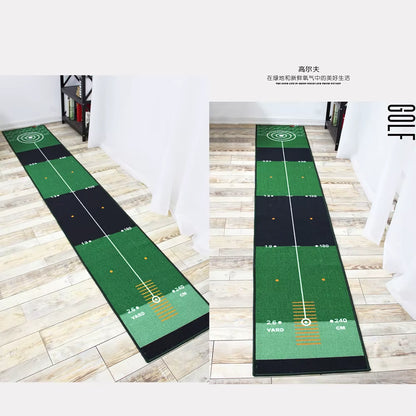 50X300Cm Golf Putting Green Mat Indoor Equipment for Home Office Indoor Mini Golf Putting Training Mat